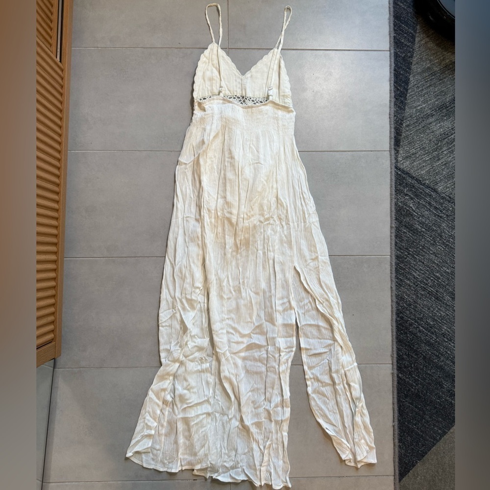 RAGA White Tiered Ruffled Maxi Dress - Picture 3 of 3